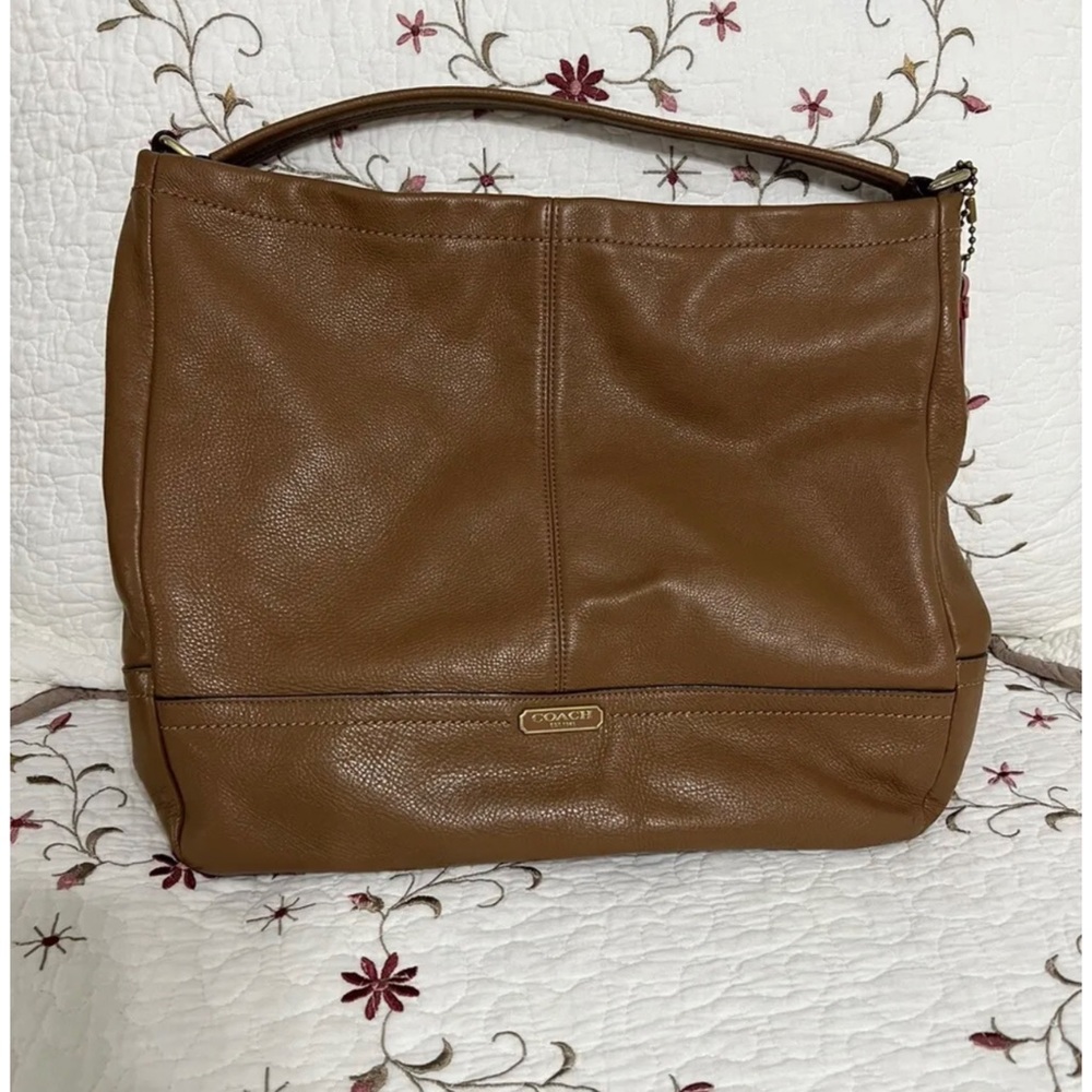 Coach British Tan Leather Hobo Bag